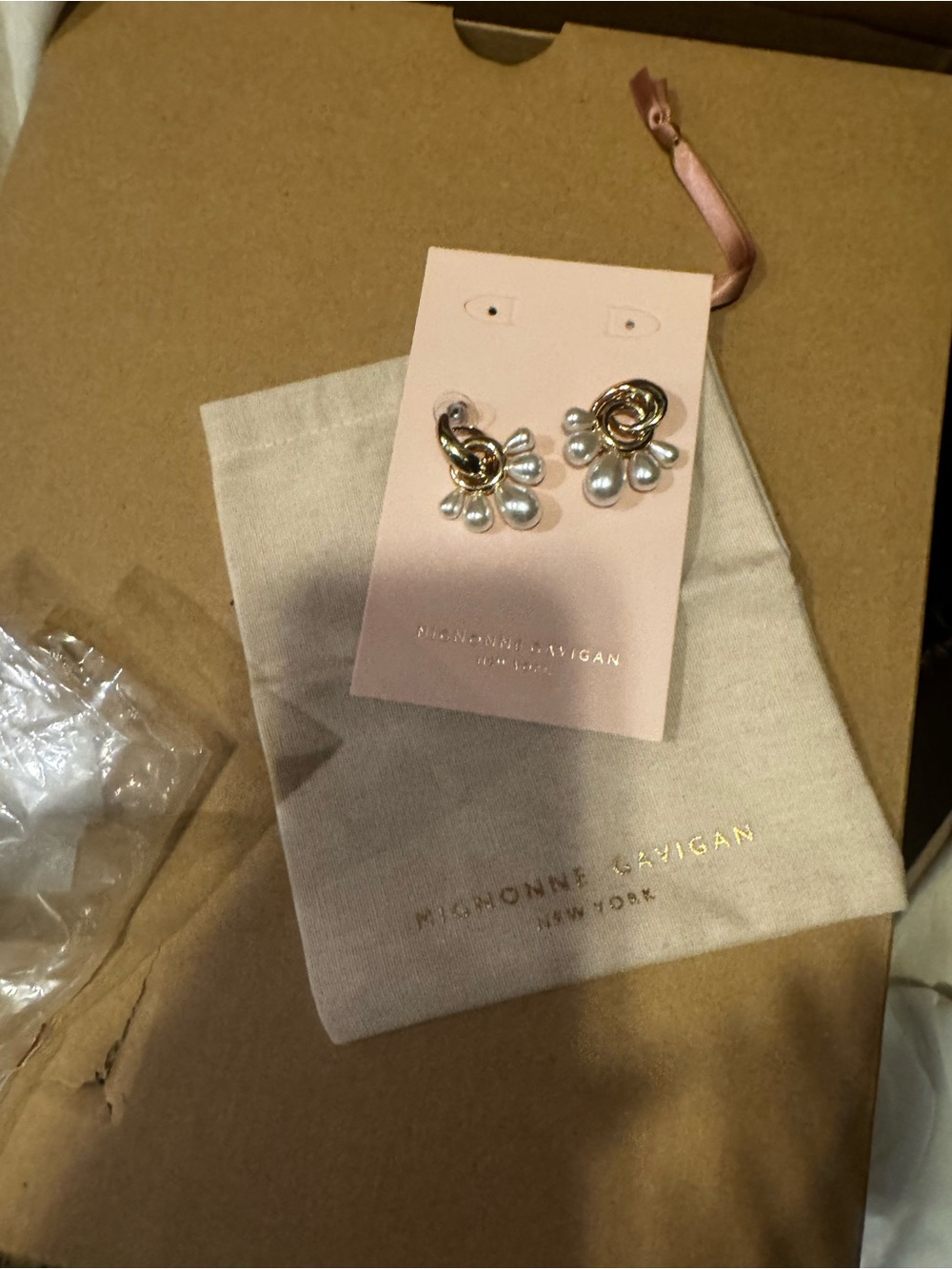 Mignonne Gavigan Pearl Cluster Statement Earrings